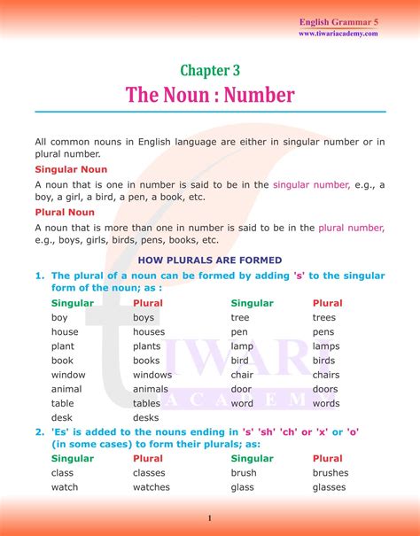 Numbers + nouns .